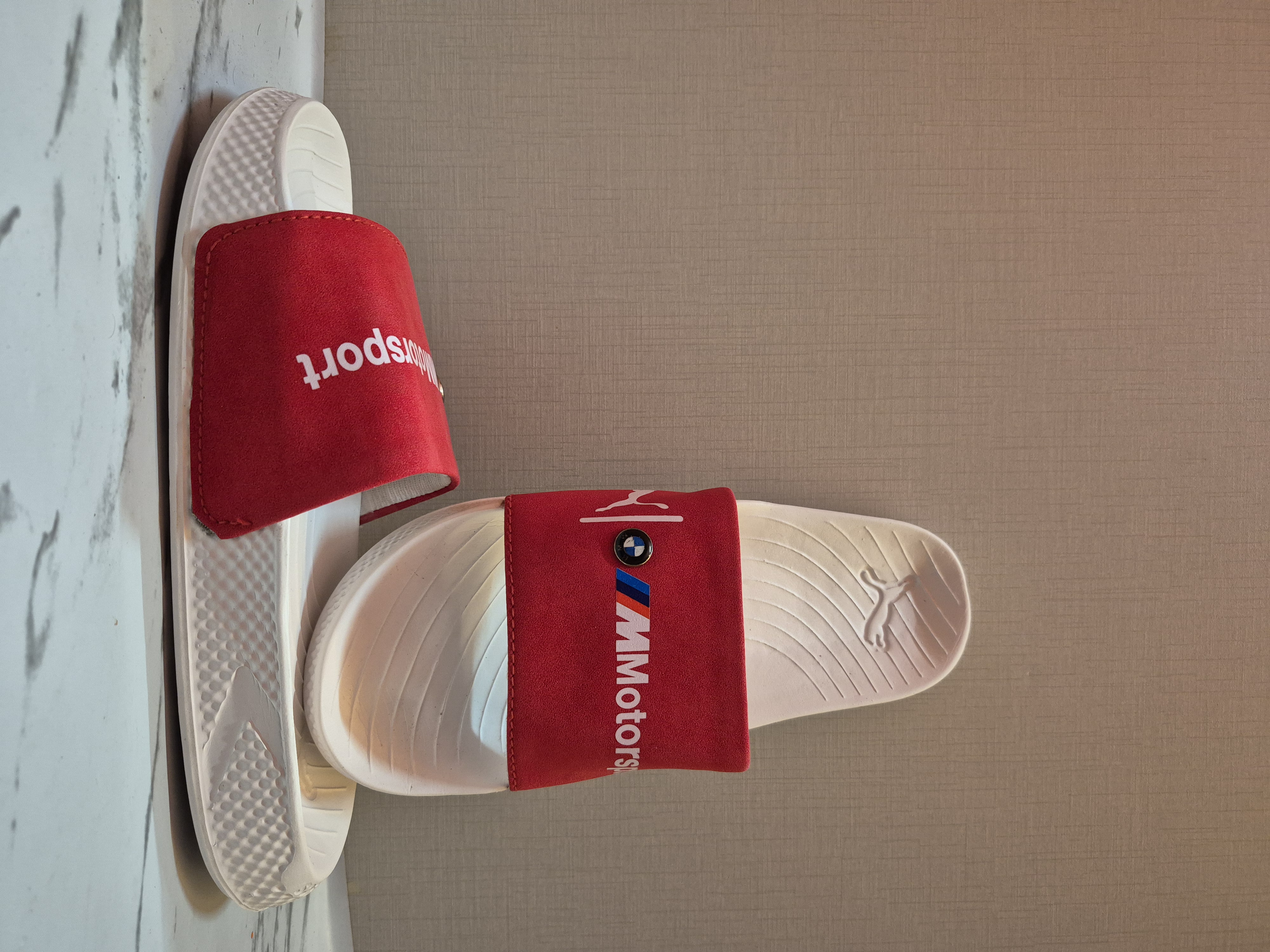 WHITE & RED