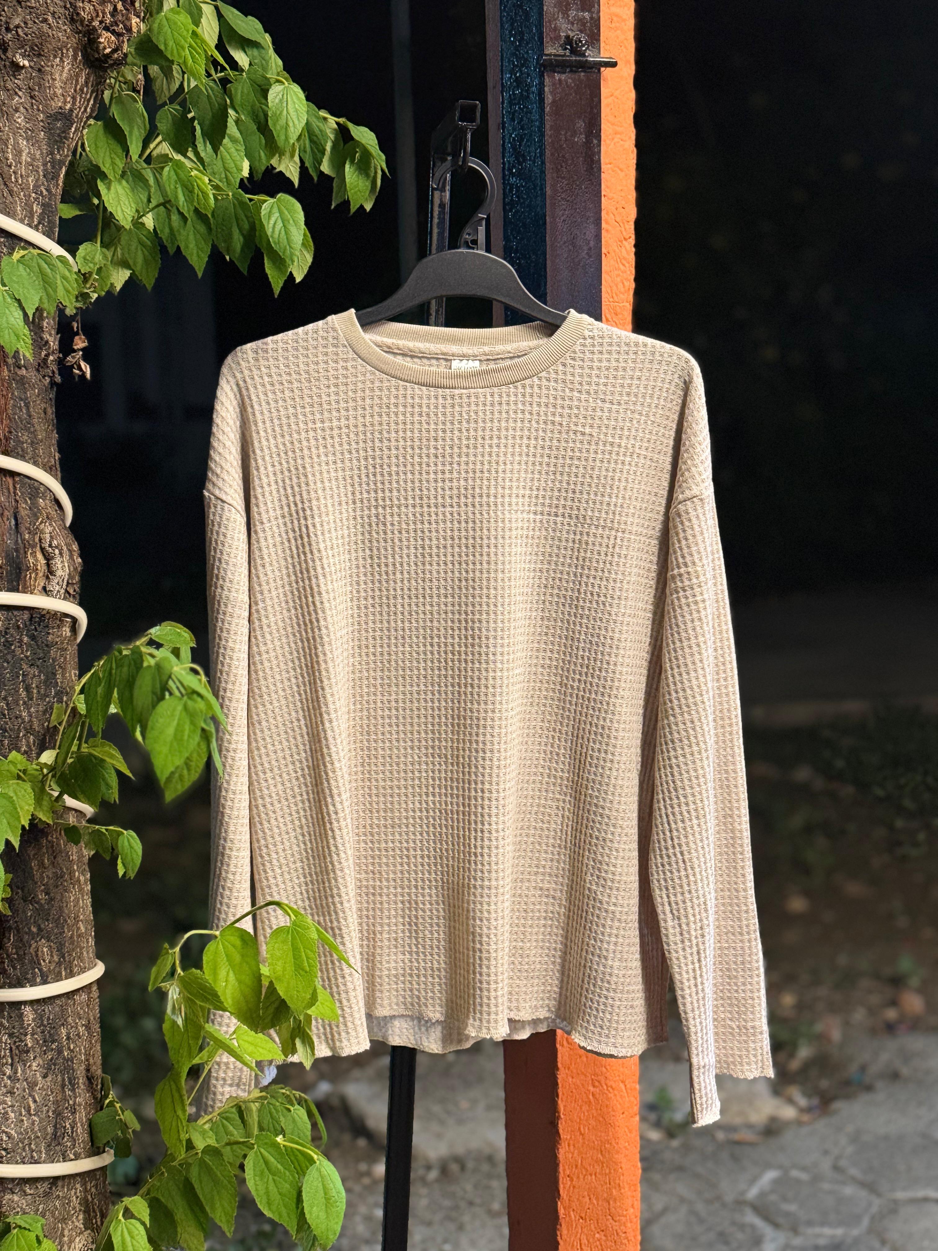 CROP TSHIRT BEIGE
